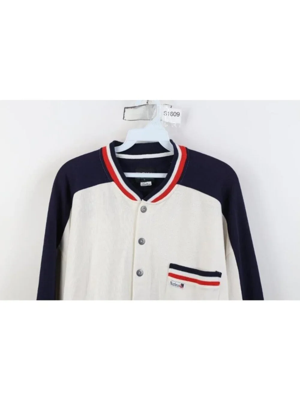 Vintage 90s Streetwear Mens Large Color Block Full Button Warm Up Track Jacket